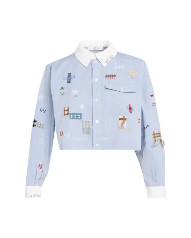 Claira Embroidered Button-Front Shirt