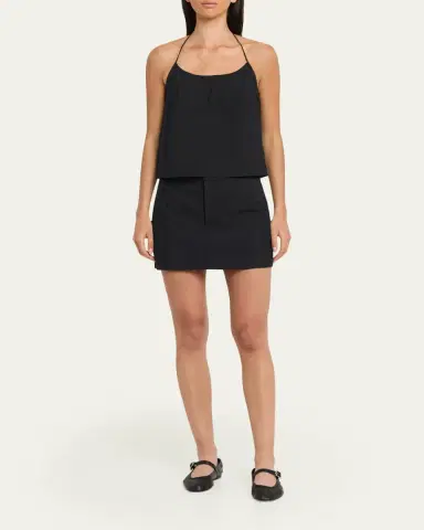 STILL HERE Kelly Nylon Mini Skirt | Thumbnail 2 STILL HERE Kelly Nylon Mini Skirt | Thumbnail 2