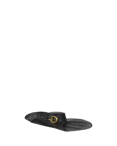 Etro Openwork Wide-Brim Hat with Paisley Brooch | Thumbnail 1