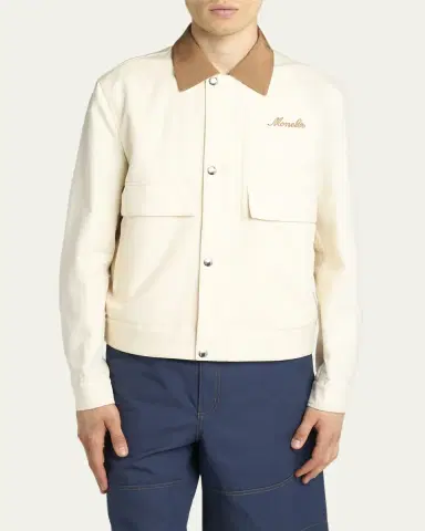 Moncler Men's Kilke Gabardine Shirt Jacket | Thumbnail 4 Moncler Men's Kilke Gabardine Shirt Jacket | Thumbnail 4