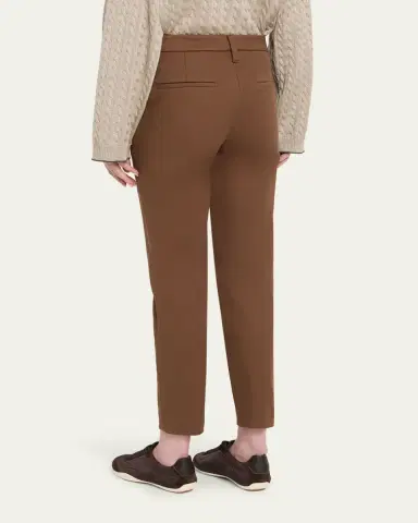 Brunello Cucinelli Cotton Twill Slim-Leg Ankle Pants | Thumbnail 3 Brunello Cucinelli Cotton Twill Slim-Leg Ankle Pants | Thumbnail 3