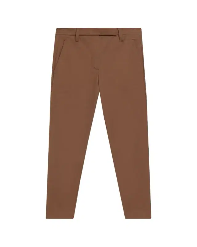 Brunello Cucinelli Cotton Twill Slim-Leg Ankle Pants