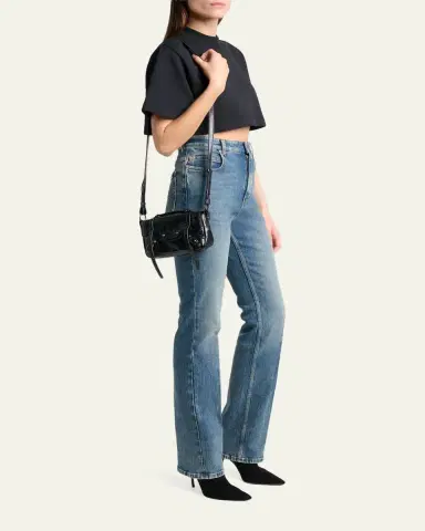 Balenciaga Le City Leather Crossbody Bag | Thumbnail 5