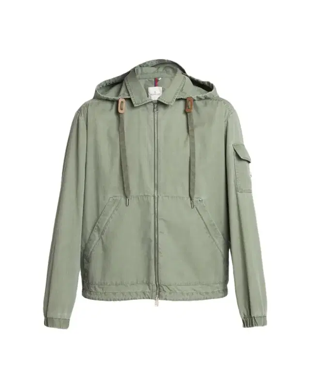 Moncler Men's Cotton Full-Zip Hooded Jacket