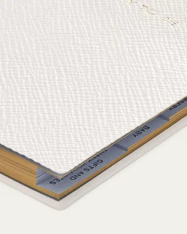 Smythson "Mummy To Be" Panama Leather Pocket Notebook | Thumbnail 4 Smythson "Mummy To Be" Panama Leather Pocket Notebook | Thumbnail 4