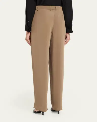 Giorgio Armani High-Rise Pleated Straight-Leg Trousers | Thumbnail 3 Giorgio Armani High-Rise Pleated Straight-Leg Trousers | Thumbnail 3