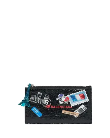 Balenciaga Men's Mail Artwork Cash Long Coin Card Holder | Thumbnail 1 Balenciaga Men's Mail Artwork Cash Long Coin Card Holder | Thumbnail 1