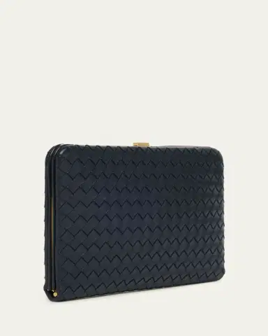 Bottega Veneta Mezzanotte Leather Clutch Bag | Thumbnail 3 Bottega Veneta Mezzanotte Leather Clutch Bag | Thumbnail 3