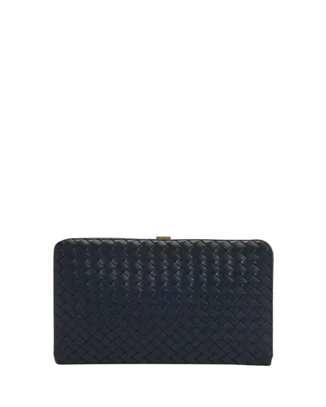 Mezzanotte Leather Clutch Bag