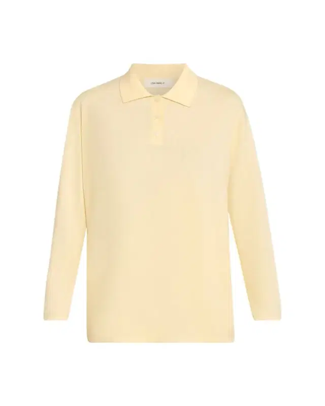 Caisa Cotton-Cashmere Knit Polo Sweater