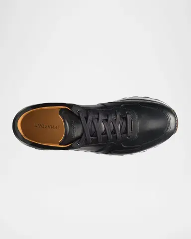 Magnanni Men's Arco Mix-Leather Trainer Sneakers | Thumbnail 3 Magnanni Men's Arco Mix-Leather Trainer Sneakers | Thumbnail 3