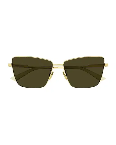 Bottega Veneta Rectangle Golden Metal Sunglasses | Thumbnail 1