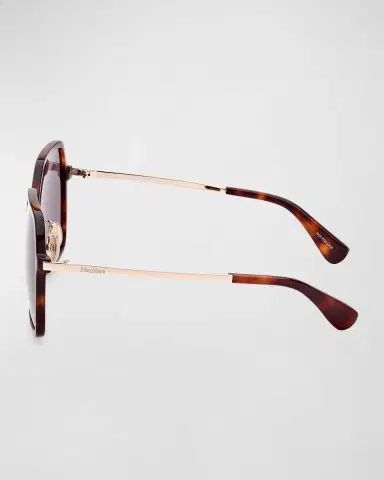 Max Mara Mixed-Media Square Sunglasses | Thumbnail 2 Max Mara Mixed-Media Square Sunglasses | Thumbnail 2