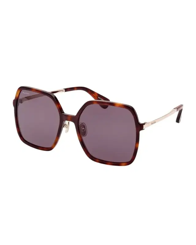 Max Mara Mixed-Media Square Sunglasses