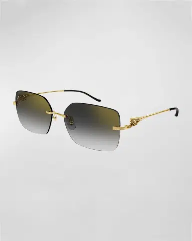 Cartier Panther Square Metal Sunglasses | Thumbnail 3