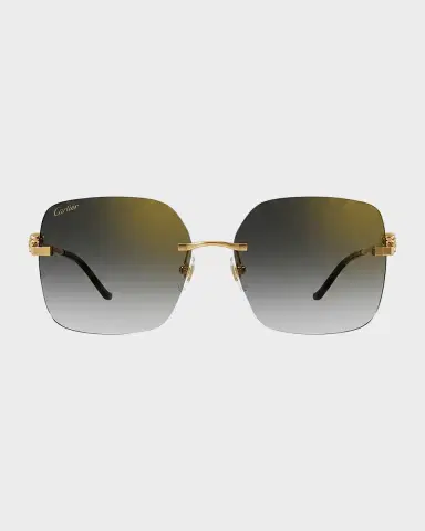 Cartier Panther Square Metal Sunglasses | Thumbnail 4