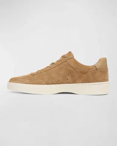 Vince Men's Peyton Tonal Suede Low-Top Sneakers | Thumbnail 3