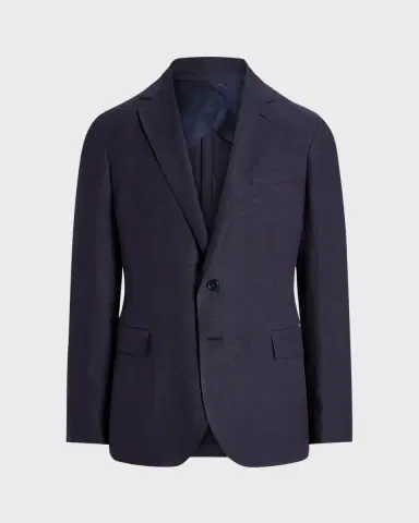 Ralph Lauren Purple Label Hadley Hand-Tailored Silk-Linen Jacket | Thumbnail 2