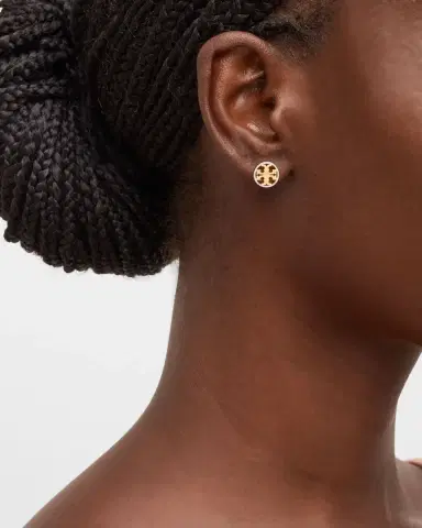 Tory Burch Icon Circle Stud Earrings | Thumbnail 2 Tory Burch Icon Circle Stud Earrings | Thumbnail 2