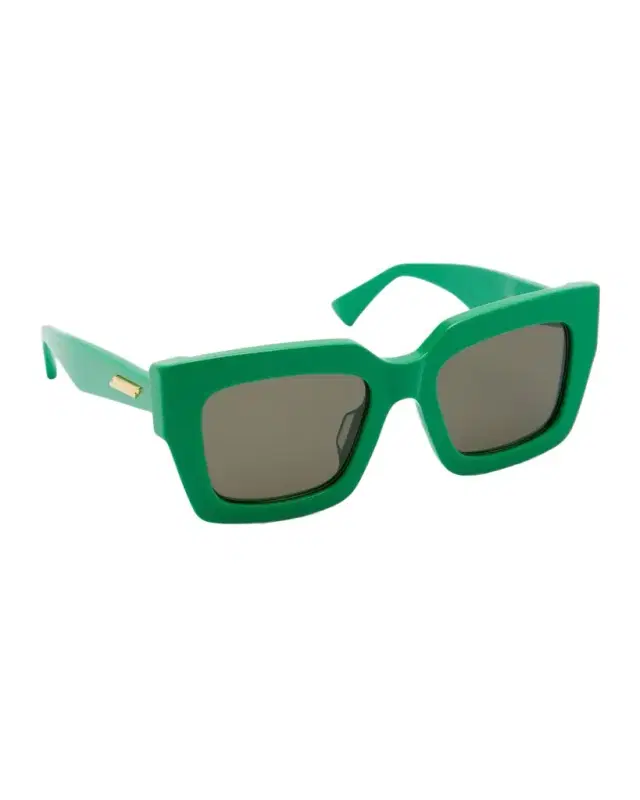 Raised Logo Acetate Cat-Eye Sunglasses
