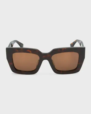 Bottega Veneta Raised Logo Acetate Cat-Eye Sunglasses | Thumbnail 3 Bottega Veneta Raised Logo Acetate Cat-Eye Sunglasses | Thumbnail 3