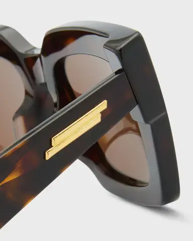 Bottega Veneta Raised Logo Acetate Cat-Eye Sunglasses | Thumbnail 4 Bottega Veneta Raised Logo Acetate Cat-Eye Sunglasses | Thumbnail 4