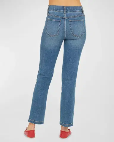 Spanx High-Rise Straight-Leg Denim Jeans | Thumbnail 6 Spanx High-Rise Straight-Leg Denim Jeans | Thumbnail 6