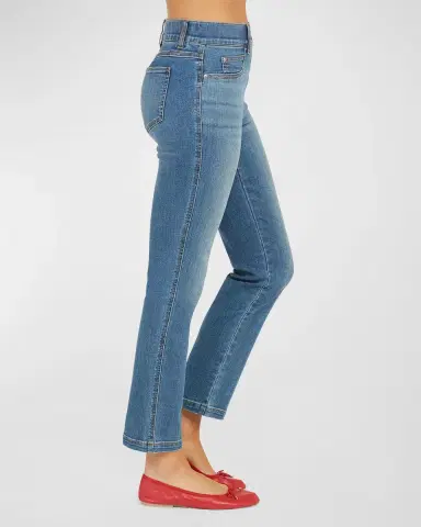 Spanx High-Rise Straight-Leg Denim Jeans | Thumbnail 7 Spanx High-Rise Straight-Leg Denim Jeans | Thumbnail 7