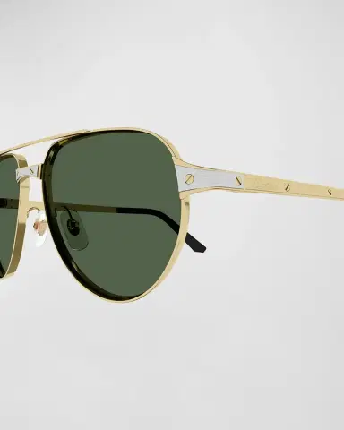 Cartier Men's Metal Aviator Sunglasses | Thumbnail 2 Cartier Men's Metal Aviator Sunglasses | Thumbnail 2