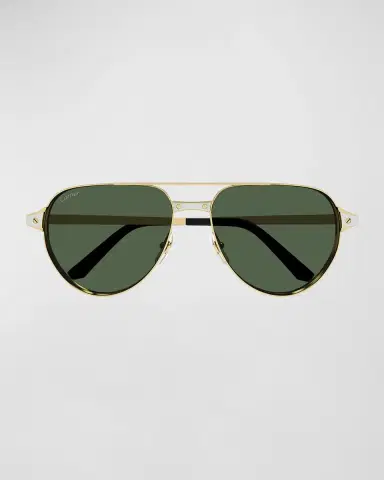 Cartier Men's Metal Aviator Sunglasses | Thumbnail 3 Cartier Men's Metal Aviator Sunglasses | Thumbnail 3
