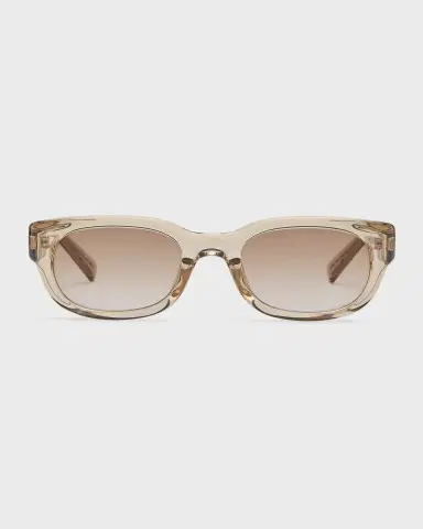 Saint Laurent Logo Acetate Rectangle Sunglasses | Thumbnail 3 Saint Laurent Logo Acetate Rectangle Sunglasses | Thumbnail 3