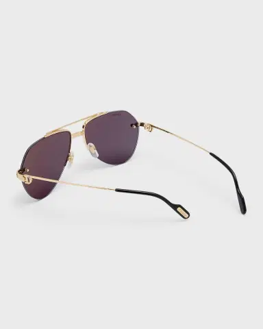 Cartier Men's Metal Aviator Sunglasses | Thumbnail 2 Cartier Men's Metal Aviator Sunglasses | Thumbnail 2
