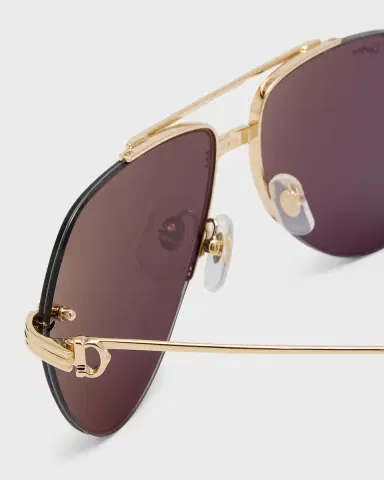 Cartier Men's Metal Aviator Sunglasses | Thumbnail 4 Cartier Men's Metal Aviator Sunglasses | Thumbnail 4