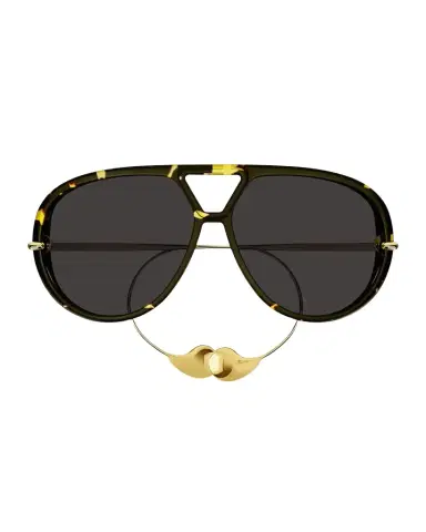 Bottega Veneta Geometric Acetate & Metal Alloy Aviator Sunglasses | Thumbnail 1 Bottega Veneta Geometric Acetate & Metal Alloy Aviator Sunglasses | Thumbnail 1