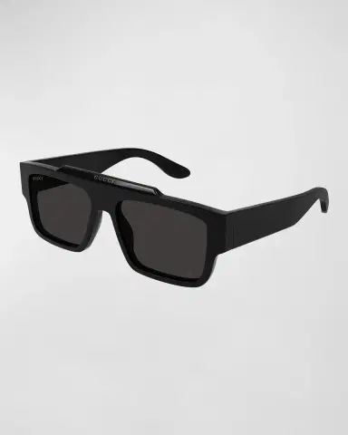 Gucci Men's GG1460Sm Acetate Rectangle Sunglasses | Thumbnail 3 Gucci Men's GG1460Sm Acetate Rectangle Sunglasses | Thumbnail 3