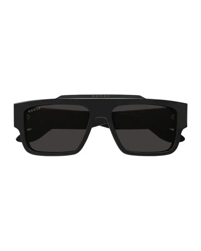 Gucci Men 's GG1460Sm Acetate Rectangle Sunglasses