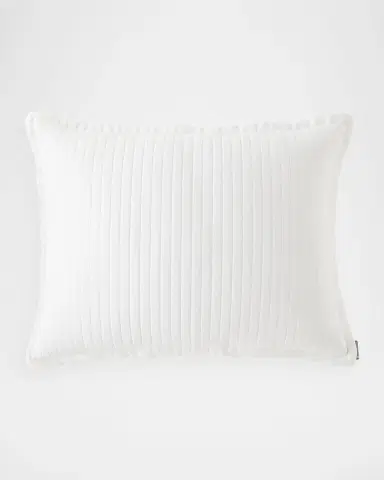 Lili Alessandra Tessa Quilted Luxe Euro Pillow, 27" x 36" | Thumbnail 2