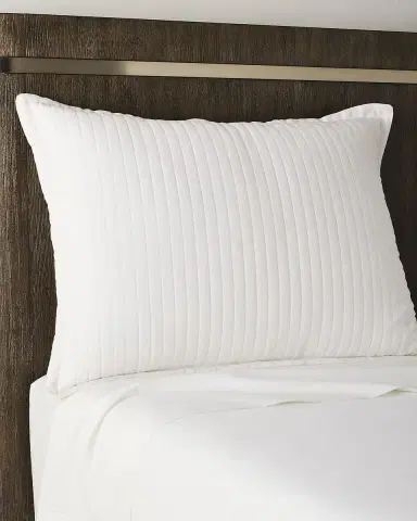 Lili Alessandra Tessa Quilted Luxe Euro Pillow, 27" x 36" | Thumbnail 1