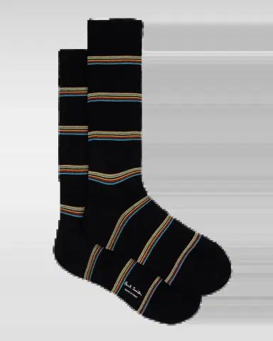 Paul Smith Men's Signature Stripe Crew Socks | Thumbnail 2 Paul Smith Men's Signature Stripe Crew Socks | Thumbnail 2