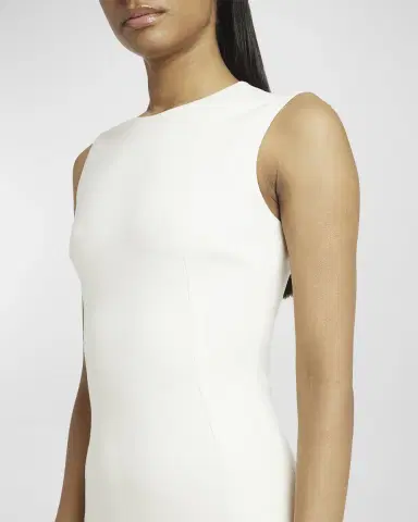 Dolce & Gabbana Sleeveless Crepe Midi Dress | Thumbnail 5 Dolce & Gabbana Sleeveless Crepe Midi Dress | Thumbnail 5