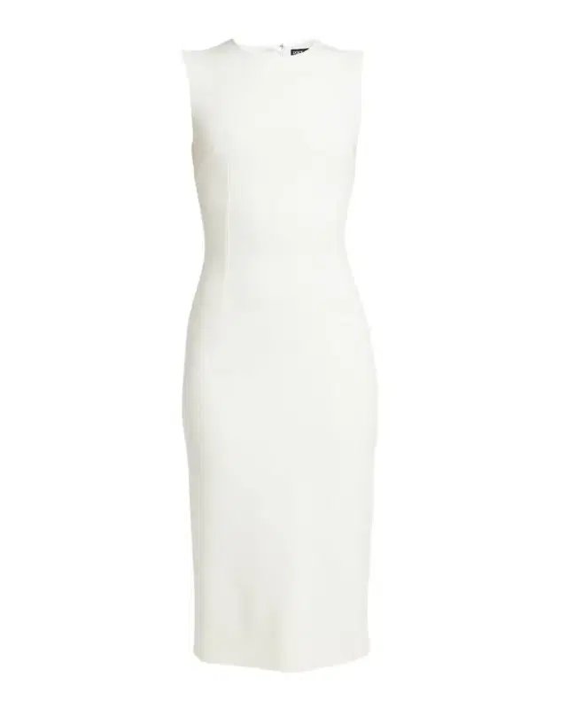 Sleeveless Crepe Midi Dress