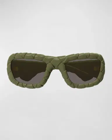 Bottega Veneta Woven Plastic Rectangle Sunglasses | Thumbnail 2 Bottega Veneta Woven Plastic Rectangle Sunglasses | Thumbnail 2