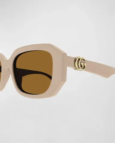 Gucci Geometric Plastic Rectangle Sunglasses | Thumbnail 2