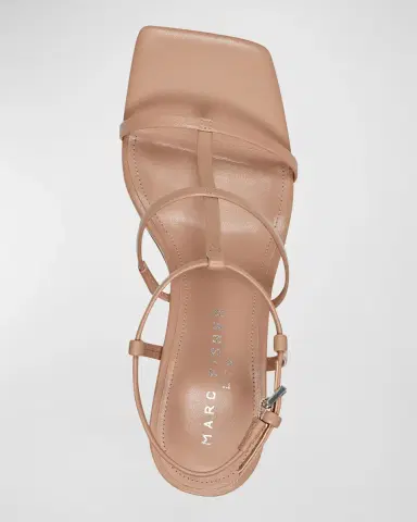 Marc Fisher LTD Dennie Leather T-Strap Slingback Sandals | Thumbnail 3 Marc Fisher LTD Dennie Leather T-Strap Slingback Sandals | Thumbnail 3
