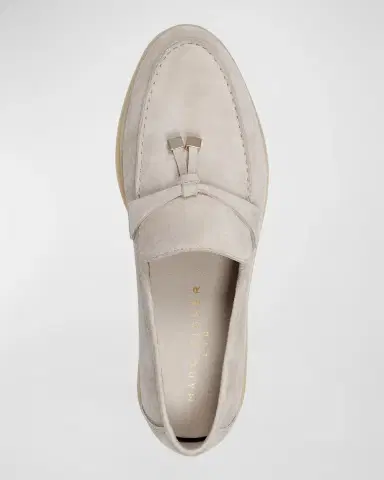 Marc Fisher LTD Yanelli Suede Tie Slip-On Casual Loafers | Thumbnail 3 Marc Fisher LTD Yanelli Suede Tie Slip-On Casual Loafers | Thumbnail 3