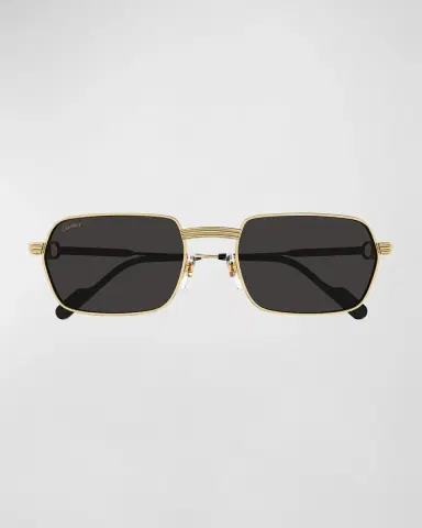 Cartier Men's Metal Rectangle Sunglasses | Thumbnail 3 Cartier Men's Metal Rectangle Sunglasses | Thumbnail 3