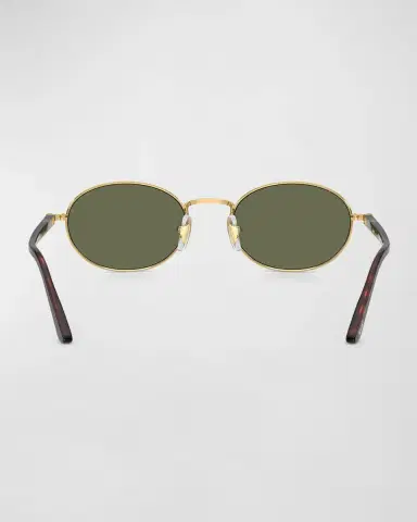 PERSOL Men's Polarized Metal Oval Sunglasses | Thumbnail 4 PERSOL Men's Polarized Metal Oval Sunglasses | Thumbnail 4