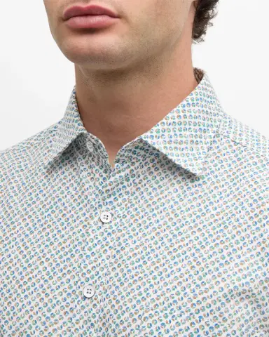 Rodd & Gunn Men's Underwood Multicolor Leaf-Print Sport Shirt | Thumbnail 5 Rodd & Gunn Men's Underwood Multicolor Leaf-Print Sport Shirt | Thumbnail 5