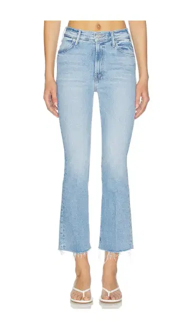 Mother Lil Petite Hustler Ankle Fray Jeans | Thumbnail 1