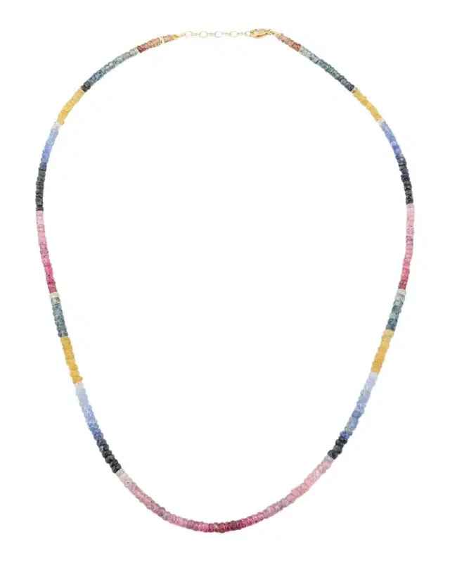 Light Rainbow Sapphire Necklace